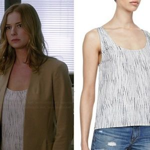 Rag & bone/JEAN Simple Rip Tide Tank L